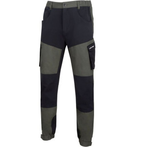 Spodnie z elementami stretch zielono-czarne, "3xl", ce,lahti