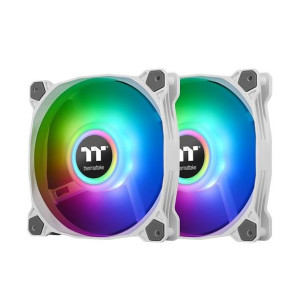 Thermaltake Pure Duo 12 Argb Sync Radiator Fan 2 Pack White Fan Cl-f097-pl1