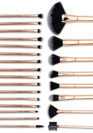 Rio Beauty Zestaw Pędzli Rose Gold 24 Szt Brrg-24