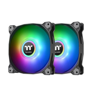 Thermaltake Pure Duo 12 Argb Sync Radiator Fan 2 Pack Black Fan Cl-f115-pl1