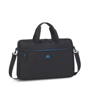 Rivacase Torba Na Laptop 15,6" Regent, Czarna, Poliester, Kieszenie Na Smar