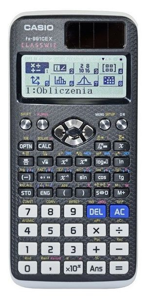 Casio Kalkulator Naukowy Fx 991cex Classwiz Czarny, 12 Cyfrowy Wyświetlacz