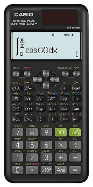 Casio Kalkulator Naukowy Fx 991es Plus 2 Czarny, 12 Cyfrowy Wyświetlacz