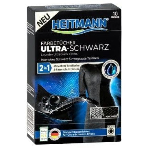 HEITMANN Chusteczki przywracające ultra czerń 10szt
