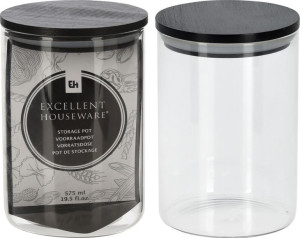 Słoik Do Przechowywania 575ml Z Pokrywką 9xh13cm