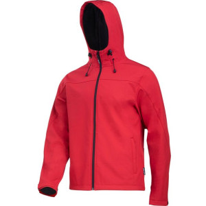 Kurtka softshell z kapt. czerwona, "l", ce, lahti