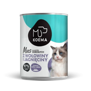Koema Mus wołowina z jagnięciną 400g dla kota