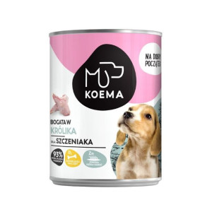 Koema Junior mokra karma królik 400g dla psa