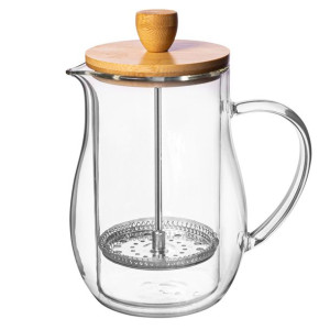 Zaparzacz Termiczny Z Bambusową Pokrywą 400ml
