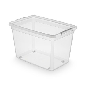 Basestore Pojemnik Z Pok.i Klipsami Na Kółkach 58x39x35cm 60l (2732)