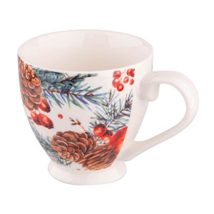 Filiżanka do kawy i herbaty porcelanowa Cranberry 350 ml
