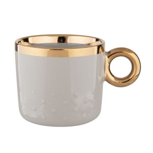 Kubek do kawy i herbaty porcelanowy Palazzo szałwiowy 350 ml