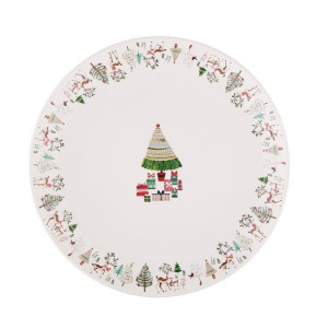 Talerz deserowy porcelanowy świąteczny Xmas Tree 20 cm