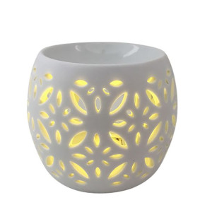 Porcelanowy Kominek Zapachowy Dek. Kwiat 10,5x10,5x8,5 Cm