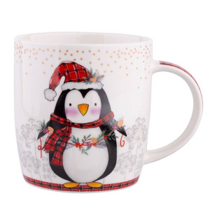 Kubek do kawy i herbaty porcelanowy Pingwinek 300 ml (opakowanie prezentowe