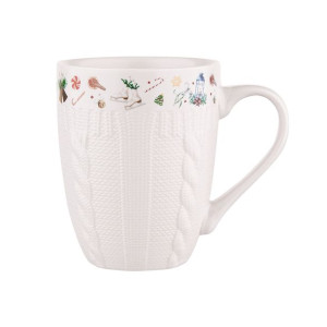 Kubek do kawy i herbaty porcelanowy Xmas Tree 300 ml
