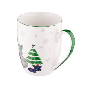 Kubek do kawy i herbaty porcelanowy Winter Friends Lisek 300 ml
