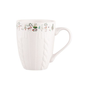 Kubek do kawy i herbaty porcelanowy świąteczny Xmas Tree 300 ml