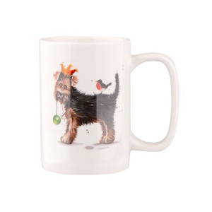 Kubek do kawy i herbaty porcelanowy Piesek C 300 ml