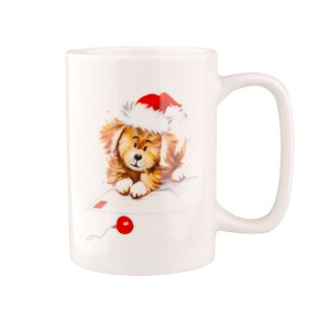 Kubek do kawy i herbaty porcelanowy Piesek D 300 ml