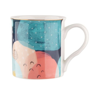 Kubek do kawy i herbaty porcelanowy Abstrakcja B 250 ml