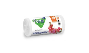 FORTE Worki na śmieci LDPE 20L 30szt zawiązywane