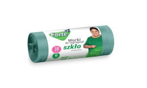 FORTE Worki do segregacji 35L 16szt zawiązywane SZKŁO