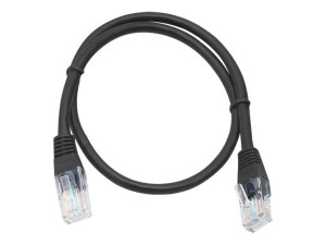 Przyłącze patchcord utp  0.5m czarny