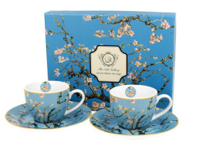 Filiżanki espresso ze spodkami 110 ml komplet 2 szt. Almond Blossom by V. v