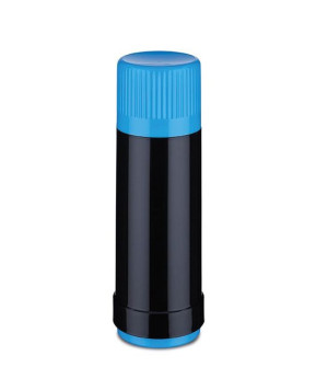 Rotpunkt Termos Szklany Poj. 0,500 L, Black-el.-kingfisher (czarno-niebiesk