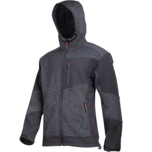 Kurtka ocieplana sherpa czarno-szara, "3xl", ce, lahti
