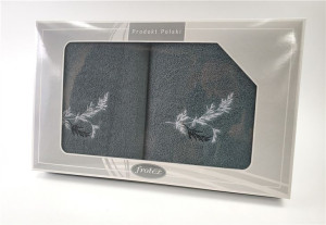 Komplet "frotex" Gift 50,70 C.popiel Wzór 1