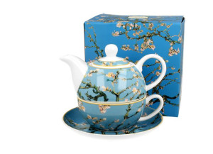 Tea for One porcelanowy / Filiżanka z dzbankiem i spodkiem Almond Blossom b
