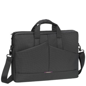 Rivacase Torba Na Laptop 15,6" Tivoli, Czarna, Poliester, Kieszenie Na Tabl
