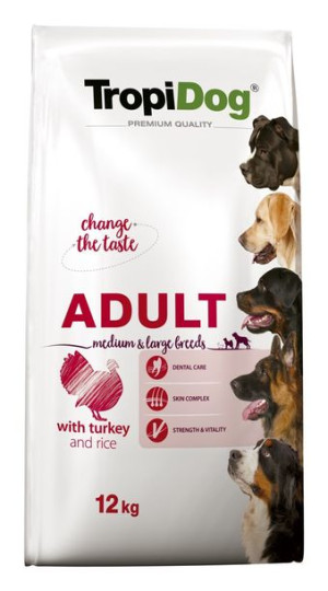 Tropidog Premium Adult M&l Turkey&rice 12 Kg