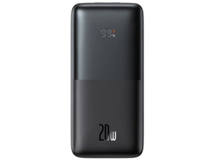 BASEUS Power Bank Bipow 10000mAh, 2xUSB, USB-C, 20W (PPBD040101) Czarny