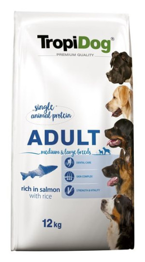 Tropidog Premium Adult M&l Rich In Salmon 12 Kg