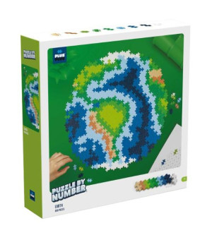 Plus-Plus Puzzle By Number Ziemia  800 Elementów
