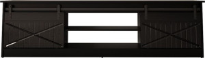 Szafka RTV GRANERO 200x56,7x35 czarny/czarny poł