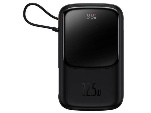 BASEUS Powerbank  Qpow Pro z kablem USB-C, USB-C, USB, 10000mAh, 22.5W (PPQ