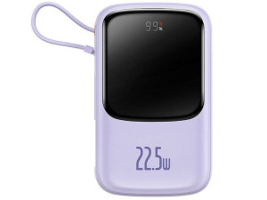 BASEUS Powerbank Baseus Qpow Pro z kablem USB-C, USB-C, USB, 10000mAh, 22.5