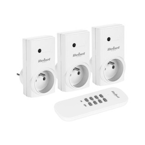 Gniazdo sieciowe Rebel  sterowane pilotem (1+3)