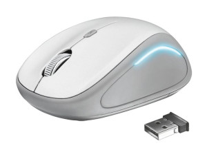 Mysz Trust Yvi FX 22335 (optyczna  1600 DPI  kolor biały)