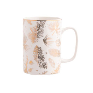 Kubek do kawy i herbaty porcelanowy Golden Winter 300 ml