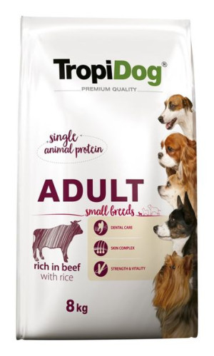 Tropidog Premium Adult S Beef&rice 8kg