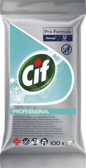 CIF Professional chusteczki czyszczące 100szt