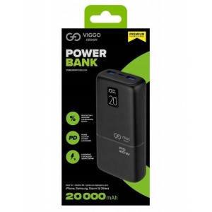 Vega Power Bank 20000mah Pd Czarny Pd20000mah