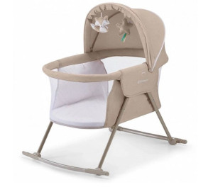 Kinderkraft Łóżeczko Lovi 3w1 Beige Kołyska Bujak