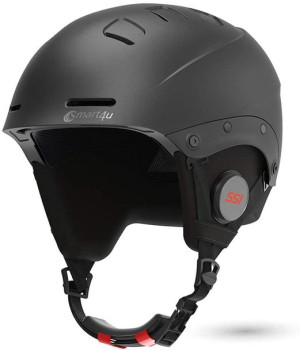 Kask narciarski Smart4U SS1 "L", Bluetooth V4.1 z funkcją EDR, czarny