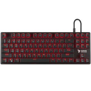 Klawiatura mechaniczna SAVIO TEMPEST SAVGK-TEMPEST RED (USB  (EU)  kolor cz